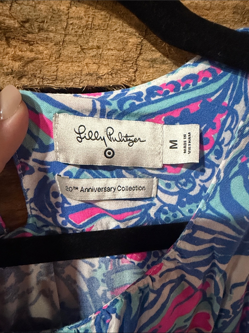 Lilly Pulitzer My Fans Anniversary Collection. Blue & Pink Printed Maxi Dress. - Picture 2 of 8